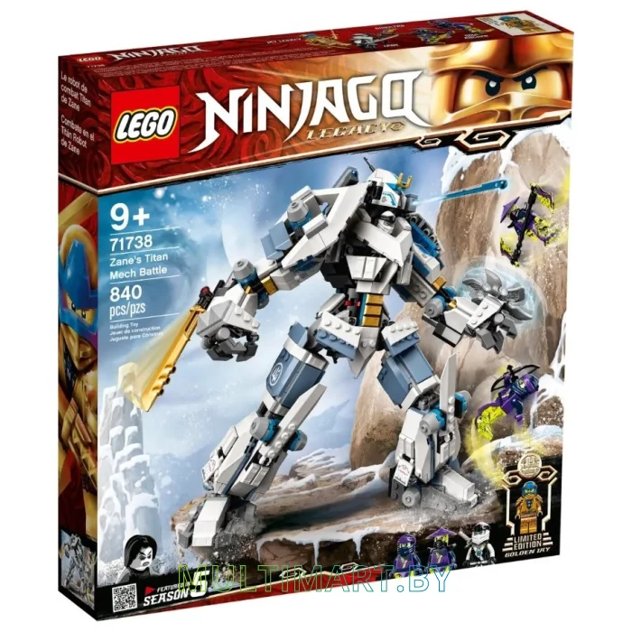 Конструктор LEGO Ninjago 71738 Битва с роботом Зейна